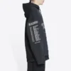 Speed Hunters Ters Kapüşonlu Oversized “Black Faded” 698156TMVD11000