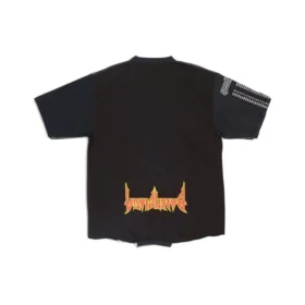 Speed Hunters Ters Tişört Oversized “Siyah Soluk” 698811TMVC90100