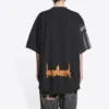 Speed Hunters Ters Tişört Oversized “Siyah Soluk” 698811TMVC90100