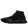 Speed Lace Up Sneaker’lar “Siyah Geri Dönüştürülmüş Örme ve Siyah Taban” 587289W2DB11013