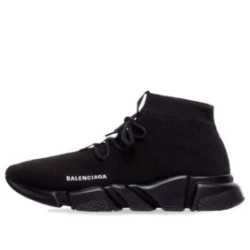 Speed Lace Up Sneaker’lar “Siyah Geri Dönüştürülmüş Örme ve Siyah Taban” 587289W2DB11013 Speed Lace Up Sneaker’lar “Siyah Geri Dönüştürülmüş Örme ve Siyah Taban” 587289W2DB11013