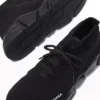 Speed Lace Up Sneaker’lar “Siyah Geri Dönüştürülmüş Örme ve Siyah Taban” 587289W2DB11013