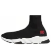 Speed Sneaker’lar “Kırmızı BB Logolu Siyah Örgü” 514218W05G01000