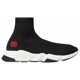 Speed Sneaker’lar “Kırmızı BB Logolu Siyah Örgü” 514218W05G01000