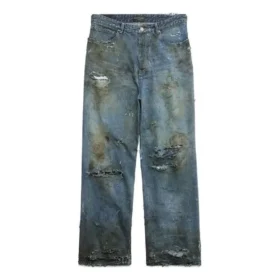 Süper Yıpranmış Bol Pantolon “Açık Mavi” 745248TNW014012