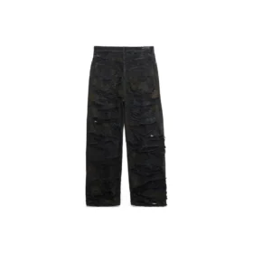 Süper Yıpranmış Bol Pantolon “Siyah” 745248TBP471363
