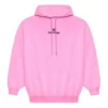 Sponsor Kapüşonlu Sweatshirt Pembe Kırmızı 578135TJVE15764