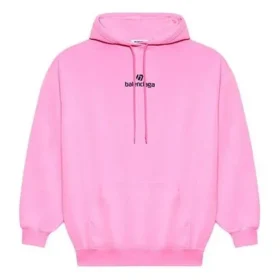 Sponsor Kapüşonlu Sweatshirt Pembe Kırmızı 578135TJVE15764