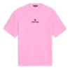 Sponsor Yuvarlak Yaka Tişört Pembe/Kırmızı 612965TJVD95764