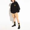 Sporty B Crest Logo Yaka Kazak “Siyah” 671125TLV60-1000