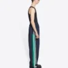 Sporty B Pantolonlar “Koyu Mavi Yeşil Beyaz” 675491TKO484063