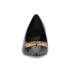 Square Knife BB 60 mm Topuklu Ayakkabı “Black Shiny Lambskin” 694739WBD821080