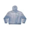Sırtlı Kapüşonlu Sweatshirt “Mavi” 767877TPVK24313