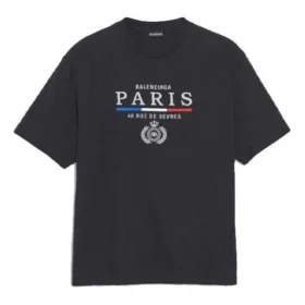 SS20 Paris Bayrağı Normal Paris Logolu Tişört 594579TGV481000