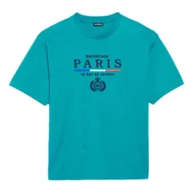 SS20 Paris Bayrağı Normal Paris Logolu Tişört 594579TGV483640