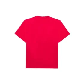 SS21 Alfabe Baskılı Kısa Kollu Unisex Kırmızı 651795TKV816295