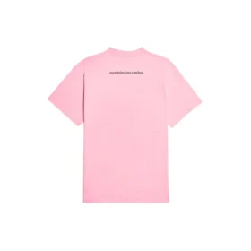 SS21 Alfabe Desenli Kısa Kollu Unisex Pembe 612965TJVL51401