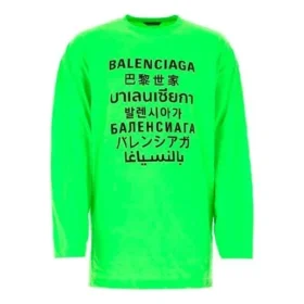 SS21 Baskılı Erkek Tişörtü Yeşil 641667TJVI34162