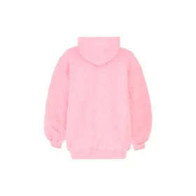 SS21 Baskılı Kapüşonlu Sweatshirt Pembe 641529TJVI61401