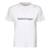 SS21 Casual Alphabet Logo Baskılı Büyük Beden Kısa Kollu Beyaz 612965TIV549040