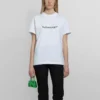 SS21 Casual Alphabet Logo Baskılı Büyük Beden Kısa Kollu Beyaz 612965TIV549040