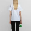 SS21 Casual Alphabet Logo Baskılı Büyük Beden Kısa Kollu Beyaz 612965TIV549040