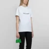 SS21 Casual Alphabet Logo Baskılı Büyük Beden Kısa Kollu Beyaz 612965TIV549040