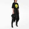 SS21 Drip Peace Geniş Kesim Baskılı Tişört Siyah 641655TKVA11012