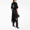 SS21 Drip Peace Geniş Kesim Baskılı Tişört Siyah 641655TKVA11012