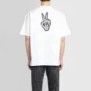 SS21 Drip Peace Geniş Kesim Gülümseme Baskılı Günlük GS Beyaz 641675TKVA18639