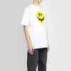 SS21 Drip Peace Geniş Kesim Gülümseme Baskılı Günlük GS Beyaz 641675TKVA18639