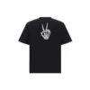 SS21 Drip Peace Geniş Kesim “Siyah” 641675TKVA11012
