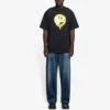 SS21 Drip Peace Geniş Kesim “Siyah” 641675TKVA11012