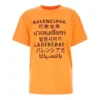 SS21 Harf Baskılı Yuvarlak Yaka Turuncu 612965TJVI37513