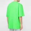 SS21 Kelime Desenli Kısa Kollu Unisex Yeşil 641614TJVI34162