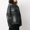 SS21 Logo Casual Düz Renkli Uzun Kollu Ceket Siyah 620746TIW435720