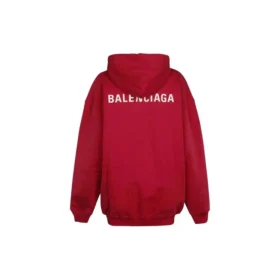 SS21 Logo Orta Kesim Kapüşonlu Kapüşonlular “Kırmızı” 578135TIV846295