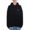 SS21 Logo pamuklu kapüşonlu sweatshirt “Siyah” 620947TKV871070