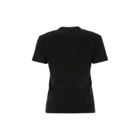 SS21 Logolu Baskılı Pamuklu Siyah 612964TJVD91034