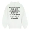 SS21 Logolu Kapüşonlu Sweatshirt Beyaz 641529TJVI69040
