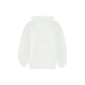 SS21 Logolu Kapüşonlu Sweatshirt Beyaz 641529TJVI69040