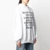 SS21 Logolu Kapüşonlu Sweatshirt Beyaz 641529TJVI69040