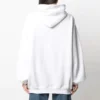 SS21 Logolu Kapüşonlu Sweatshirt Beyaz 641529TJVI69040