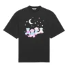 SS21 Love Bear Baskılı Tişört Siyah 641532TJVI11000