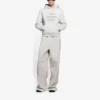 SS21 Moda Haftası Shrunk Kapüşonlu Sweatshirt Gri 657683TKV852984