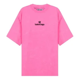 SS21 Nakışlı Yuvarlak Yaka Pembe 641532TJVA95764
