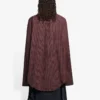 SS21 Oversize Ekose Uzun Kollu Gömlek Kahverengi 658806TKM366100