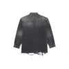SS21 Yırtık Denim Gömlek Erkek Siyah 657610TBP191090