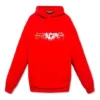 SS22 Logolu Kapüşonlu Sweatshirt “Kırmızı” 674986TLVF26407
