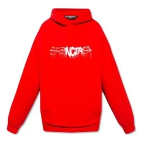 SS22 Logolu Kapüşonlu Sweatshirt “Kırmızı” 674986TLVF26407